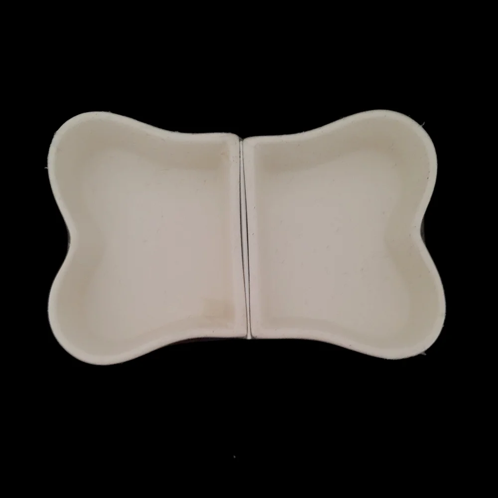 Cute Bone-Shaped Ceramic 2 Piece Pet Feeder